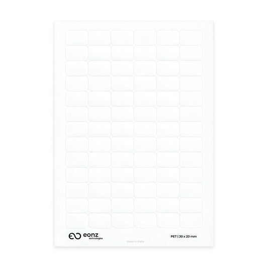 A4 PET Label Sheet 30mm x 20mm