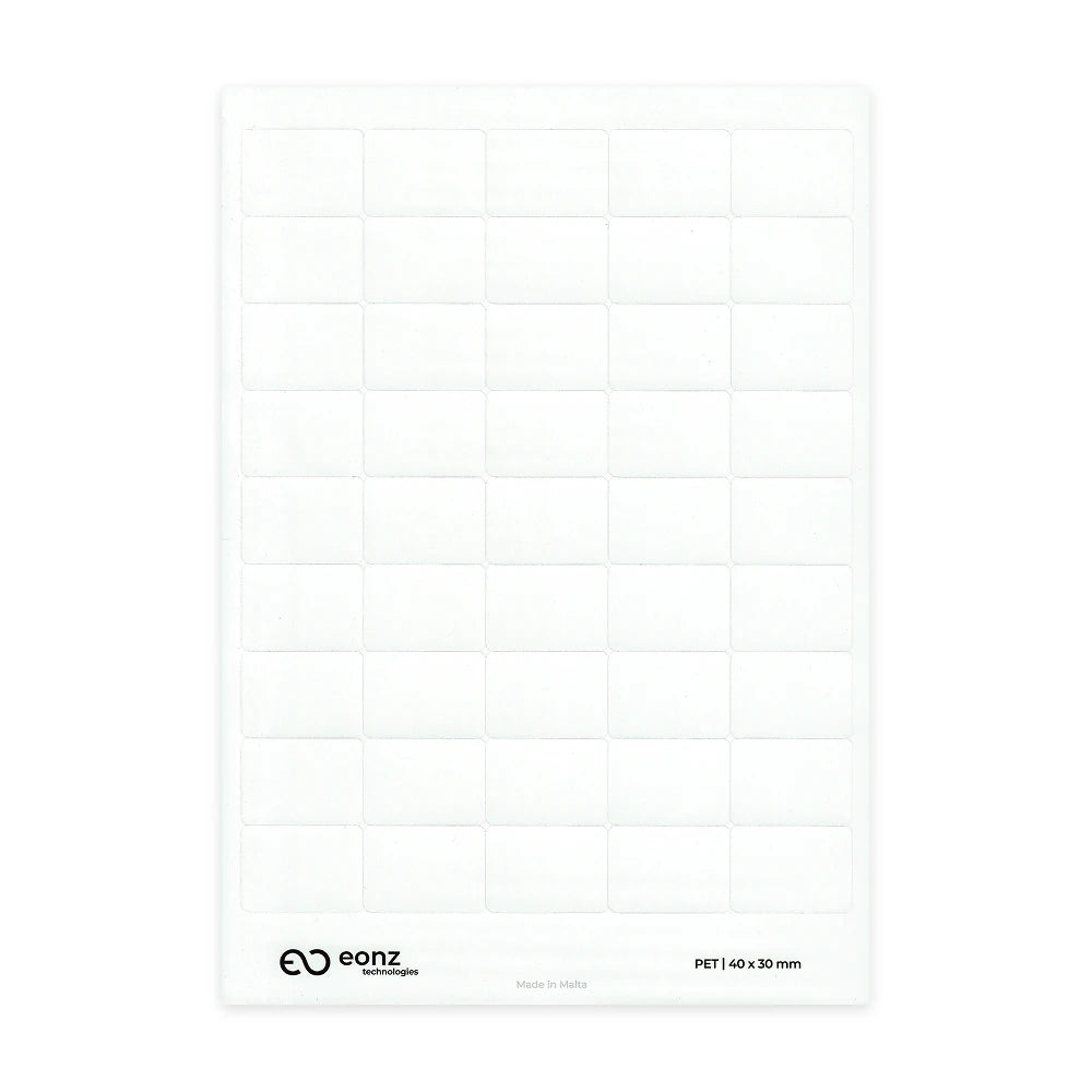 A4 PET Label Sheet 40mm x 30mm