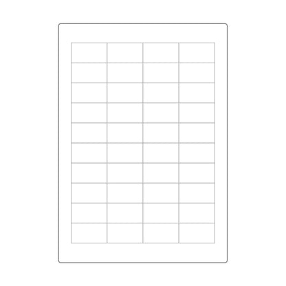 A4 Paper Label Sheet 48.5mm x 25.4mm