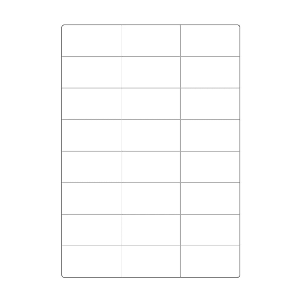 A4 Polyester Label Sheet 70mm x 37mm