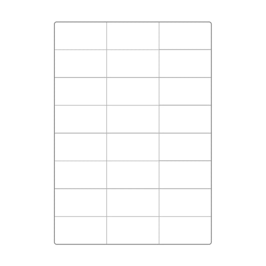 A4 Polyester Label Sheet 70mm x 37mm