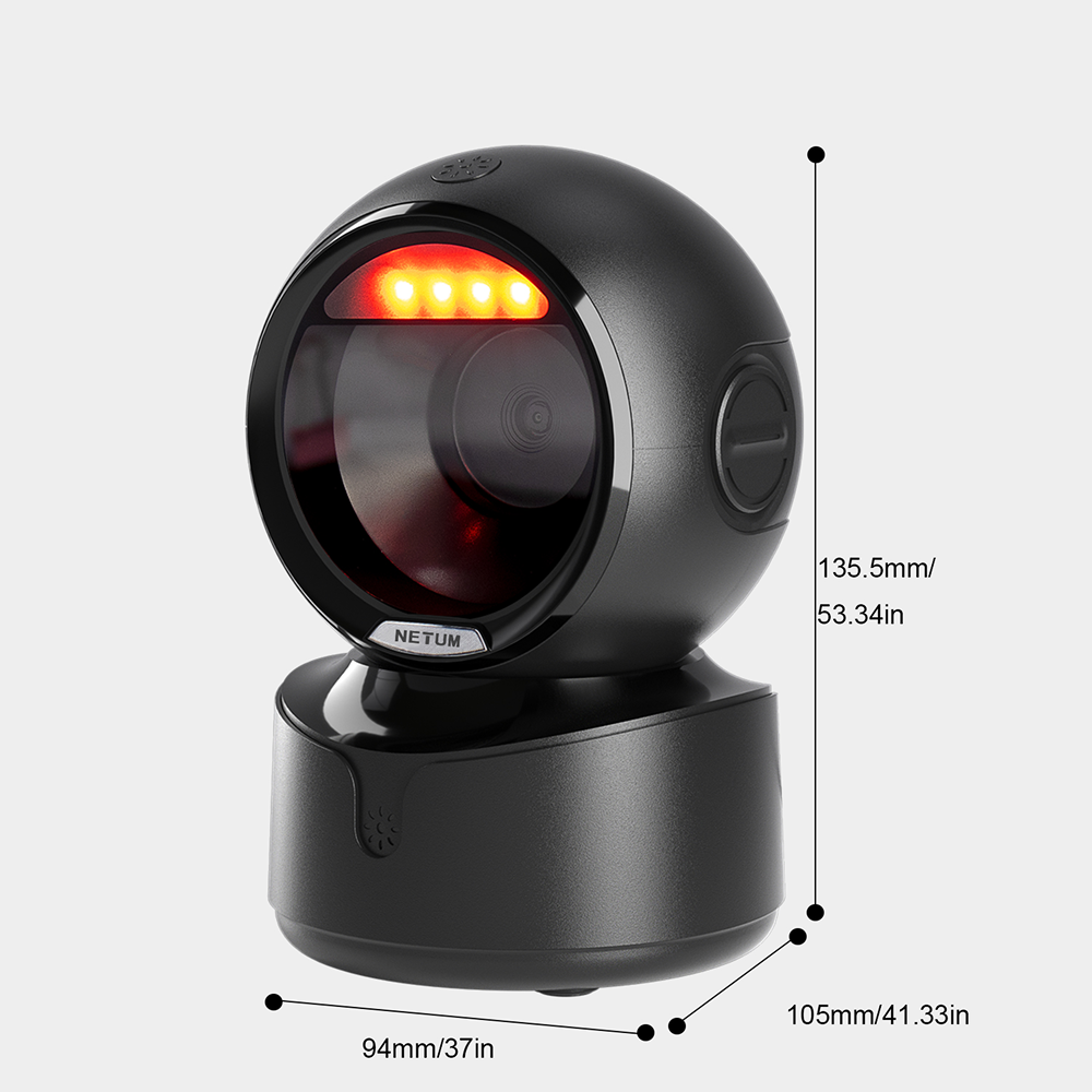 Omnidirectional Desktop QR and Barcode Reader